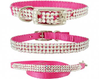 Pet Collars & Leashes Rhinestone-Dog-Collars-C039M-Bling-Pet-Collars-Swarovski-Rasphberry-Crystals-ok.jpg
