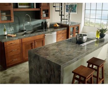 Stone calm-contemporary-kitchen-with-dark-quarts-counter-also-table-top-combined-wooden-base-organizer-wall-kitchen-cabinet-featuring-curves-faucet-al-ok.jpg