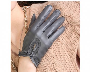 Gloves & Mittens Wholesale-Free-Shipping-NEW-ladies-sheepskin-leather-winter-glove-Grey-Purple-L097N-ok.jpg
