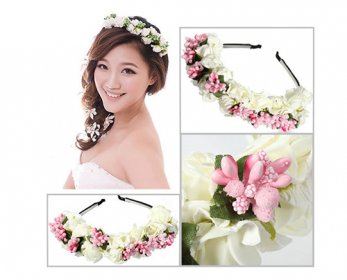 Hair Accessories Festival-Women-s-Garlands-Wedding-Flower-Boho-Headbands-Bridal-Floral-Hairbands-Bridesmaid-Garland-Pink-White-Free-ok.jpg